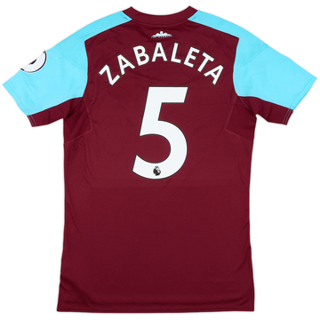 Maillot domicile West Ham 2017-18 de match Zabaleta #5