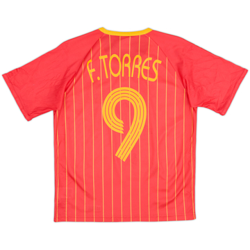 2006-08 Spain Maillot Domicile Basique F.Torres #9