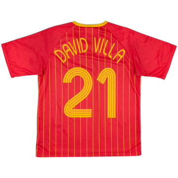 2006-08 Espagne Maillot domicile basique David Villa #21