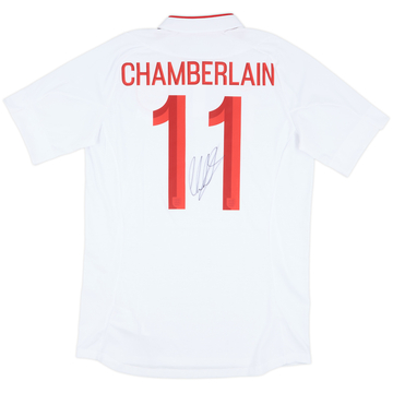2012 England Maillot domicile de match signé Chamberlain #11 (vs Ukraine)
