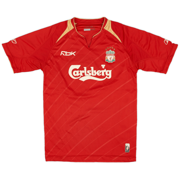2005-06 Liverpool CL Maillot domicile - 5/10 - (S)