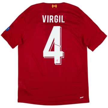 2019-20 Liverpool Maillot domicile Virgil #4 - 10/10 - (S)