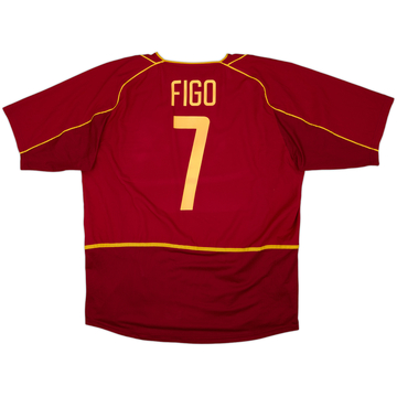 2002-04 Maillot domicile Portugal Figo #7 - 7/10 - (XL)