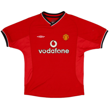 2000-02 Manchester United Maillot domicile - 9/10 - (Garçon M)