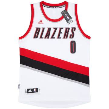 2014-17 Portland Trail Blazers Lillard #0 adidas Swingman Maillot Domicile (M)