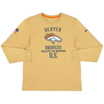 2019 Denver Broncos Salute to Service Nike T-shirt L/S - 7/10 - (L)