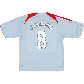 2008-09 Liverpool Maillot extérieur Gerrard #8 - 7/10 - (7-8 ans)