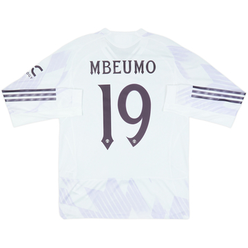 2025-26 Manchester United Maillot Authentique Extérieur L/S Mbeumo #19