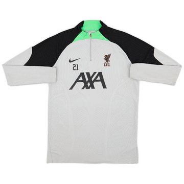 2023-24 Liverpool version joueur 1/4 Zip Haut d'entraînement élite #21 (Tsimikas) - 3/10 - (M)
