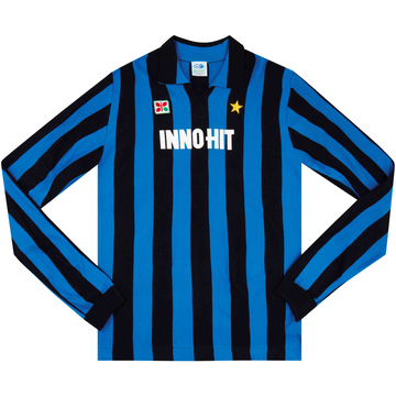 1981-82 Inter Milan Mecsport-Reissue Maillot domicile manches longues #2 (Bergomi) L