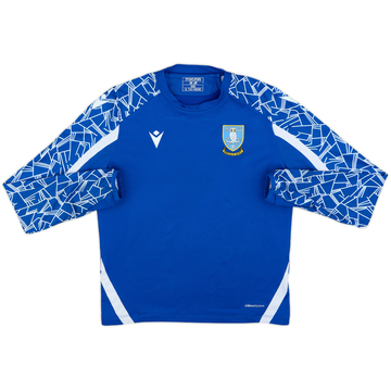 2021-22 Sheffield Wednesday Macron Sweat d'entraînement 1/4 Zip - 8/10 - (M.Boys)