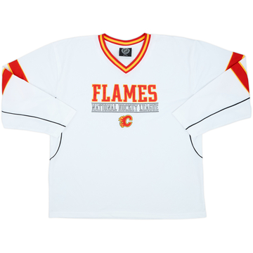 2000s Calgary Flames NHL T-shirt d'entraînement L/S - 9/10 - (XL)