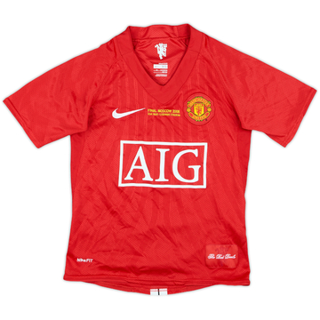 2007-09 Manchester United Maillot Domicile 'Final' - 9/10 - (6-7 ans)