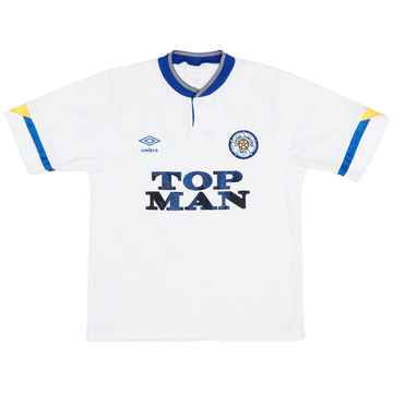 1990-91 Leeds United Maillot Domicile - 6/10 - (M)