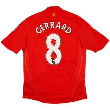 2008-10 Liverpool Maillot domicile Gerrard #8 - 8/10 - (M)
