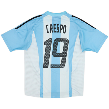 2002-04 Argentina Maillot domicile Crespo #19 - 6/10 - (M)