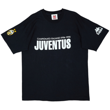 1995-96 Juventus Kappa T-shirt en coton 'Campionato Italiano 1994-95' - 7/10 - (XL)