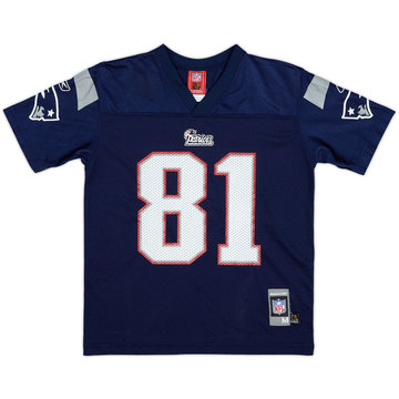 2007 New England Patriots Moss #81 Reebok Maillot Domicile Réplique - 6/10 - (M.Boys)
