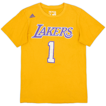2015-16 LA Lakers Russell #1 adidas T-shirt - 4/10 - (S)