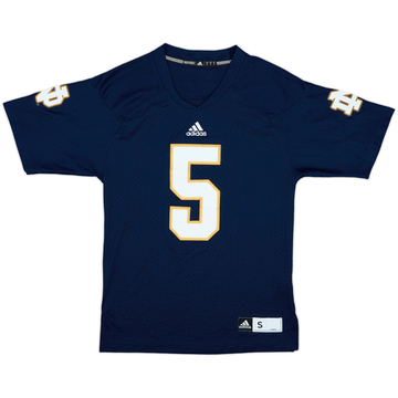 2012 Notre Dame Fighting Irish Te'o #5 adidas Maillot Domicile Premier - 8/10 - (S)