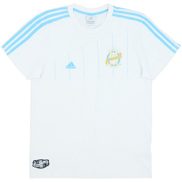 2009-10 Olympique Marseille adidas Tee-shirt Coton - 9/10 - (M)