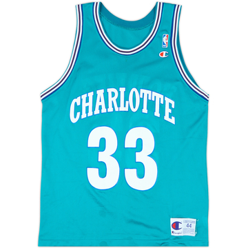 1992-95 Charlotte Hornets Mourning #33 Maillot extérieur Champion - 7/10 - (L)