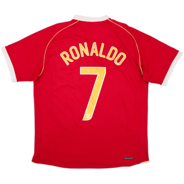 2006-07 Manchester United Maillot Domicile Ronaldo #7 - 6/10 - (L)