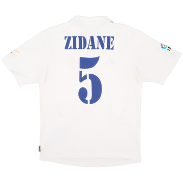 2001 Real Madrid Maillot Domicile Centenaire Zidane #5 - 5/10 - (L)