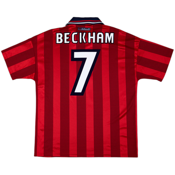 1997-99 England Maillot extérieur Beckham #7 - 10/10 - (L)