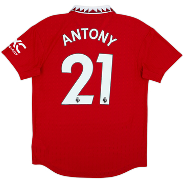 2022-23 Manchester United Maillot Domicile Authentique Antony #21 - 7/10 - (M)