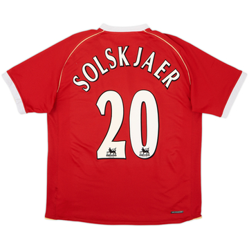 2006-07 Manchester United Maillot Domicile Solskjaer #20 - 7/10 - (L)