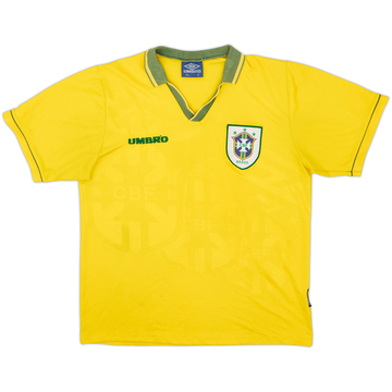 1993-94 Brazil Maillot Domicile - 7/10 - (XL)