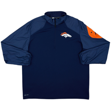 2014 Denver Broncos Nike Haut d'entraînement 1/4 Zip - 9/10 - (XL)
