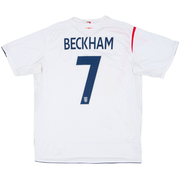 Maillot domicile Angleterre 2005-07 Beckham #7 - 10/10 - (XL)