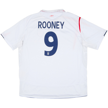 2005-07 England Maillot domicile Rooney #9 - état 7/10 - (XXL)