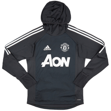 2017-18 Manchester United adidas Sweat à capuche - 9/10 - (XS)