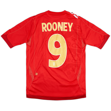 2006-08 England Maillot extérieur Rooney #9 - 8/10 - (14-15 ans)