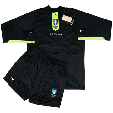 2009-10 Italy Diadora Maillot et short d'arbitre (M)
