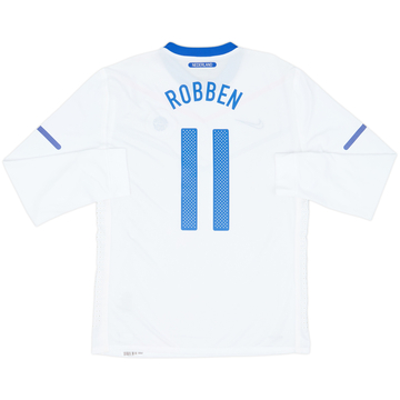 2010-11 Netherlands Maillot extérieur manches longues version joueur Robben #11 - 10/10 - (XL)