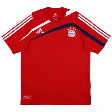 2009-10 Bayern Munich adidas T-shirt en coton signé - 9/10 - (L)