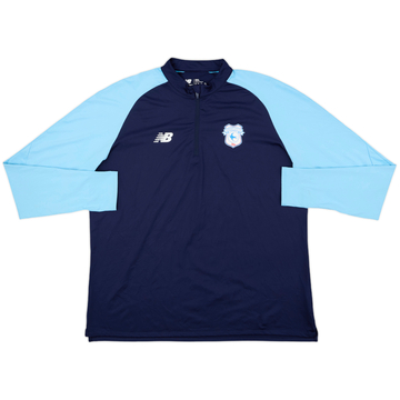 2023-24 Cardiff City New Balance Haut d'entraînement 1/4 Zip - 7/10 - (3XL)
