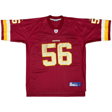 2005 Washington Redskins Arrington #56 Reebok On Field Maillot Domicile - 6/10 - (XL)