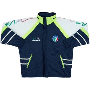 1990-92 Italy Diadora Veste de pluie à capuche - 8/10 - (S)