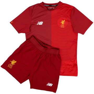 2017-18 Liverpool New Balance Maillot d'entraînement et short - 8/10 - (12-13 ans)