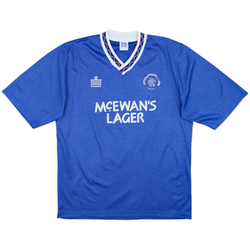1990-92 Rangers Maillot Domicile - 5/10 - (L)