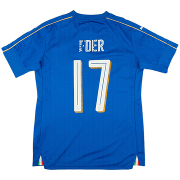 2016-17 Maillot Domicile Italie Eder #17 - 5/10 - (M)
