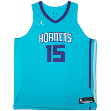2017-19 Charlotte Hornets Walker #15 Maillot extérieur authentique Jordan - 9/10 - (XXL)