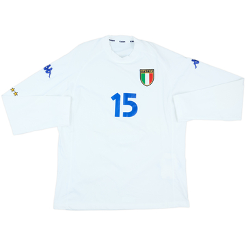 2000-01 Italie Maillot Player Issue Extérieur Manches Longues #15 (XL)