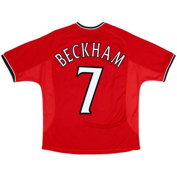 2000-02 Manchester United Maillot domicile Beckham #7 - 9/10 - (15-16 ans)