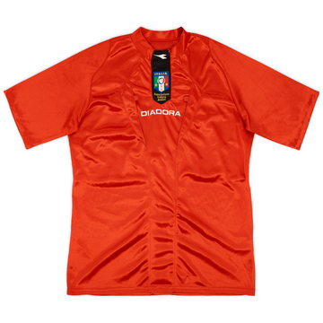 Années 2000 Italie FIGC Diadora Maillot d'arbitre - 8/10 - (L)